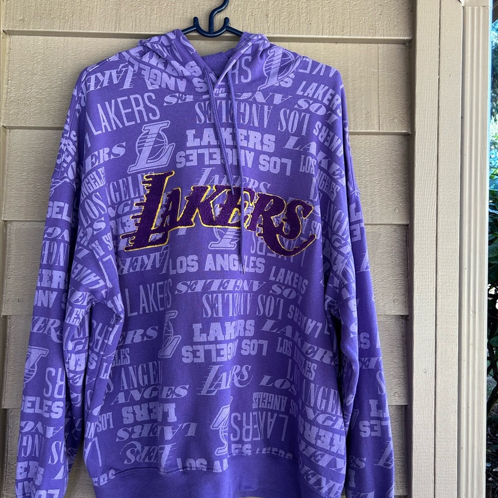 NBA Los Angeles LAKERS Purple Hoodie with Logo XXL